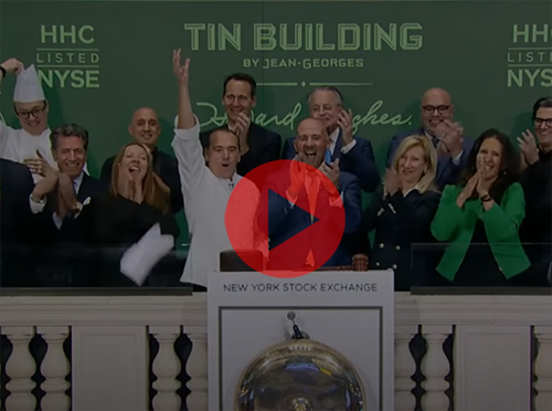 Grant visits the NYSE with Jean-George, closing bell
